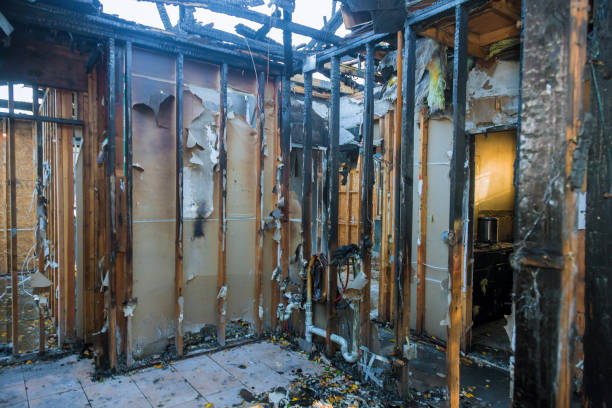 Professional Emergency Fire Cleanup technician working in Harrisburg, IL